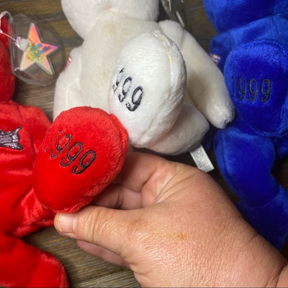 SET 3 CollectiCritters Beanie Plush Bears Senators - Picture 4 of 9